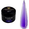 Crystal Professional Builder Gel 30 ml | Unghie in gel con effetto vitrage e finitura simile al vetro, gel per unghie per estensioni creative con effetto profondo, gel strutturante per unghie, viola 005
