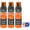 Felce Azzurra 3x BREEZE Deodorante Spray Man Power Protection,Zero Macchie sulla Pelle, 0% Sali di Alluminio 150ml + 1 Busta di Talco Felce Azzurra in omaggio da 100g