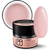 PALU salon system PALU - Gel costruttore per unghie - UV/LED - Nail Art - Tissotropico, 3 fasi, duro, per l'estensione delle unghie - Scheletro rinforzato - Pro Control Builder Gel 45 g French Cover