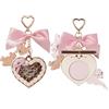 Drqzwp Collezione Sweetie Bear Cipria fissante Flower Know, graziosi ciondoli per borse e portachiavi, trucchi e cipria compatta e in polvere pressata, effetto opacizzante, regalo per donne (Cocoa)