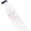 Wambere 8 extension per capelli sintetici con clip, accessori per capelli per ragazze, ciocche di capelli colorate, 50 cm, per donne, ragazze, feste, festival, cosplay, bianco crema
