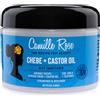 Camille Rose & Chebe Deep Conditioner Olio di ricino nero | Rafforzamento intensivo | Ripara i danni, districano e riduce la rottura dei capelli, 237 ml