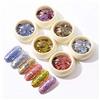 Ulalaza Unghie Strass Foil Fiocchi Multiforme Perline rotonde Flatback Cristalli di vetro Diamanti Pietre Mix Style Gemme Set Decorazione unghie professionale per nail art Craf