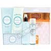 DC CASA Set di Cura della Pelle: Schiuma Muschio Bianco 250ml + Crema Idratante 250ml + Sapone Solido + Acqua Profumata 200ml + Deodorante 100ml + Guanto Spugna