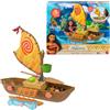 Mattel Disney Oceania - Vaiana Esploratrice dell'Oceano, Set con Bambola e Canoa Galleggiante, Personaggio Heihei, Dondolo e 9 Accessori Ispirati al Film Inclusi, 3+ Anni, JLN22