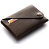 Crazy Horse Craft Portafoglio Personalizzato Artigianale, Portacarte Pelle