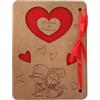 Faltec Cofanetto portafedi/Busta porta soldi in legno personalizzato, con nome degli sposi e dedica, scatola per anelli nuziali, cuscino per fedi - regalo matrimonio