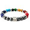 PSS Bracciale con pietra naturale ematite | 7 chakra