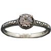 Empress Jewelry Anello da Donna in Argento Solido Marchio di Garanzia 925 con 4.5mm Cubic Zirconia R002038