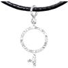 Iri jewelry Charm da Collana Demigirl Pride Argento 925 Placcato Platino LGBTQ+ Regalo