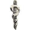 Generic Bastone di Esculapio : Spilla da giacca in Argento 925 - Asclepio - Simbolo Medici - Medicina - Dottoressa - Dottori - Stemma - Logo