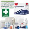 ONFARMA KIT REINTEGRO pronto soccorso pacchetto di medicazione COMPLETO DI CARTELLO PRIMO SOCCORSO conforme DM 388 allegato 2 per aziende fino a 2 lavoratori e mezzi aziendali