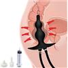 ZJPOJPH Plug anale gonfiabile con pompa e clistere anale for doccia, grande plug anale in silicone, dildo anale, palline anali, giocattoli sessuali for uomini e donne