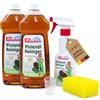Pastaclean® Detergente concentrato per olio di pino, 2 x 1 litro + 1 flacone di miscelazione | detergente multiuso universale | pulizia con la forza del pino
