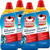 Omino Bianco Anticalcare Lavatrice Gel Protegge da Calcare Sporco e Cattivi Odori Azione Igienizzante - 4 Flaconi da 1500 ml ognuno