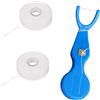 SUPVOX Flosser Portatile Set 2 Pezzi Con Non Cerato 30M Per Pulizia Profonda E Controllo Placca Quotidiano Con Impugnatura Antiscivolo