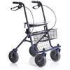 MOPEDIA ROLLATOR IN ACCIAIO 4 RUOTE BLU cod.art. RP690B