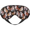 KEDDJI Bulldog inglese, Copre gli occhi completi Maschera per gli occhi che blocca la luce Visiera notturna morbida per gli occhi