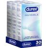 Durex Invisible Preservativi Ultra Sottili ad Alta Sensibilità, Maxiformato, 30 Profilattici