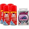 FEI FAN SET: 4x Smacchiatore a Secco Express, Facile e Veloce, Non Lascia Aloni 125ml + Spazzola Levapelucchi Per Lana e Altri Tessuti