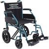 REMEDIA ONE Sedia a Rotelle Pieghevole Leggera da Transito, 46 cm, Azzurra