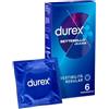 Durex 6 Preservativi Durex Settebello Jeans Trasparenti Extra Lubrificati con Lubrificante a Base Siliconica Forma Easy-On con Serbatoio in Lattice di Gomma Naturale - 6 Profilattici