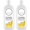 Zrolbentg Detergente per pavimenti 500 ml, confezione da 2 limoni, detergente compatibile con Tineco Floor One S3/S5/S6/S7, serie iFLOOR, soluzione per la pulizia dei pavimenti per superfici multiple