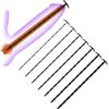 Generico Asta di sondaggio liscia extra lunga, accessorio speciale maschile per una facile minzione, set di allenamento fluttuante - D73IT (7 sizes combination)