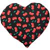 Giraffenland Cuscinetto a forma di cuore con semi di uva - 30 x 25 cm cherry-black - Cuscino riscaldabile