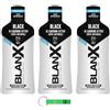 Beni Culinari BlanX, Collutorio Sbiancante Black, Acqua Boccale Sbiancante Nero, per Igiene Orale, Antimacchia e Sbiancante Boccale 500 ml + Portachiavi Beni Culinari