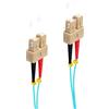 Shiverpeaks Cavo patch duplex SC/SC 50/125µ OM3 aqua 2 m