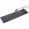 Gembird KB-109F-B Tastiera flessibile, combinazione USB + PS/2, colore nero, layout US Gembird Tastiera flessibile, layout US, USB + PS/2
