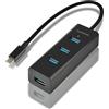 AXAGON Axagon HUE-S2C hub di interfaccia USB 3.2 Gen 1 (3.1 Gen 1) Type-A 5000 Mbit/s Nero