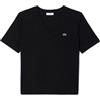 Lacoste-Women S TEE-SHIRT-TF7300-00, Nero, 38