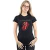 Rolling Stones - Plastered Tongue, Camicia da Donna, Nero (Black), Medium