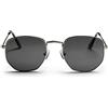 CHPO Unisex - Adulto Ian Occhiali, Argento, 50