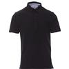 PAYPER Prestige Polo Unisex Uomo Donna a Manica Corta 100% Cotone Taschino Frontale Spacchetti Laterali Nero (3XL)
