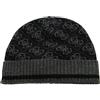 GUESS Milano Knit Beanie, Berretto Moderno Unisex in Cotone e Poliestere, Antivento, Nero/Nero Scuro, Taglia Unica, per Ragazzi