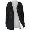 Generisch Cappotto in pile da donna con cappuccio invernale e caldo, per giornate fredde, attività all'aria aperta, Nero , S