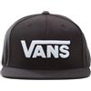 Vans Berretto per bambini DROP V II SNAPBACK con tetto in cotone, nero con applicazione VN0A36OUBLK1