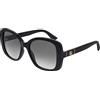 Gucci Womens GG0762S Sunglasses, Black-Black-Grey, 56, Nero, 56-18 - 145