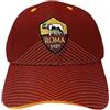 Sfiziosa Cappello Tifoso Calcio Roma Giallorosso con Visiera Misura Adulto Regolabile