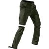 Fulidngzg Pantaloni Trekking Uomo con Zip Off Rimovibili e Caviglia Regolabile, Tasche Multiple Pantaloni da Lavoro Asciugatura Rapida Leggero Pantalone Tattici Stretch per Moto Caccia Montagna Ogni Stagione