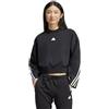 adidas Felpa da Donna Girocollo Future Icons 3-Stripes Nera Taglia M Codice IP1549