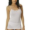 Vajolet Canottiera Donna Cotone Filo Scozia Selina SS5059 Bianco O Nero (Bianco, XL)