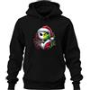 Printera Nightmare Before Christmas Grinch Scheletro - Natale Natale Natale Xmas Unisex Felpa con cappuccio, Nero, XL