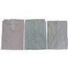 MADE IN ITALY TUTONE Pigiama Intero Anziano Manica Lunga Zip Posteriore 100% Cotone Leggero