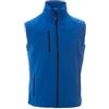 PAYPER GLASGOW Gilet Unisex in Softshell Anti Vento Idrorepellente Giubbotto Smanicato, colore: Blu Royal, Taglia: XL