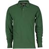 CHEMAGLIETTE! Polo da Lavoro Manica Lunga Uomo Maglia 100% Cotone 3 Bottoni Payper Florence