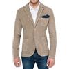 Evoga Giacca Uomo Velluto a Coste Casual Slim Fit Cappotto Bolero Invernale (3XL, Beige Cammello)